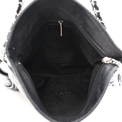 Chanel Lambskin Stitched Medium Ultimate Soft Tote Black 5 of 13