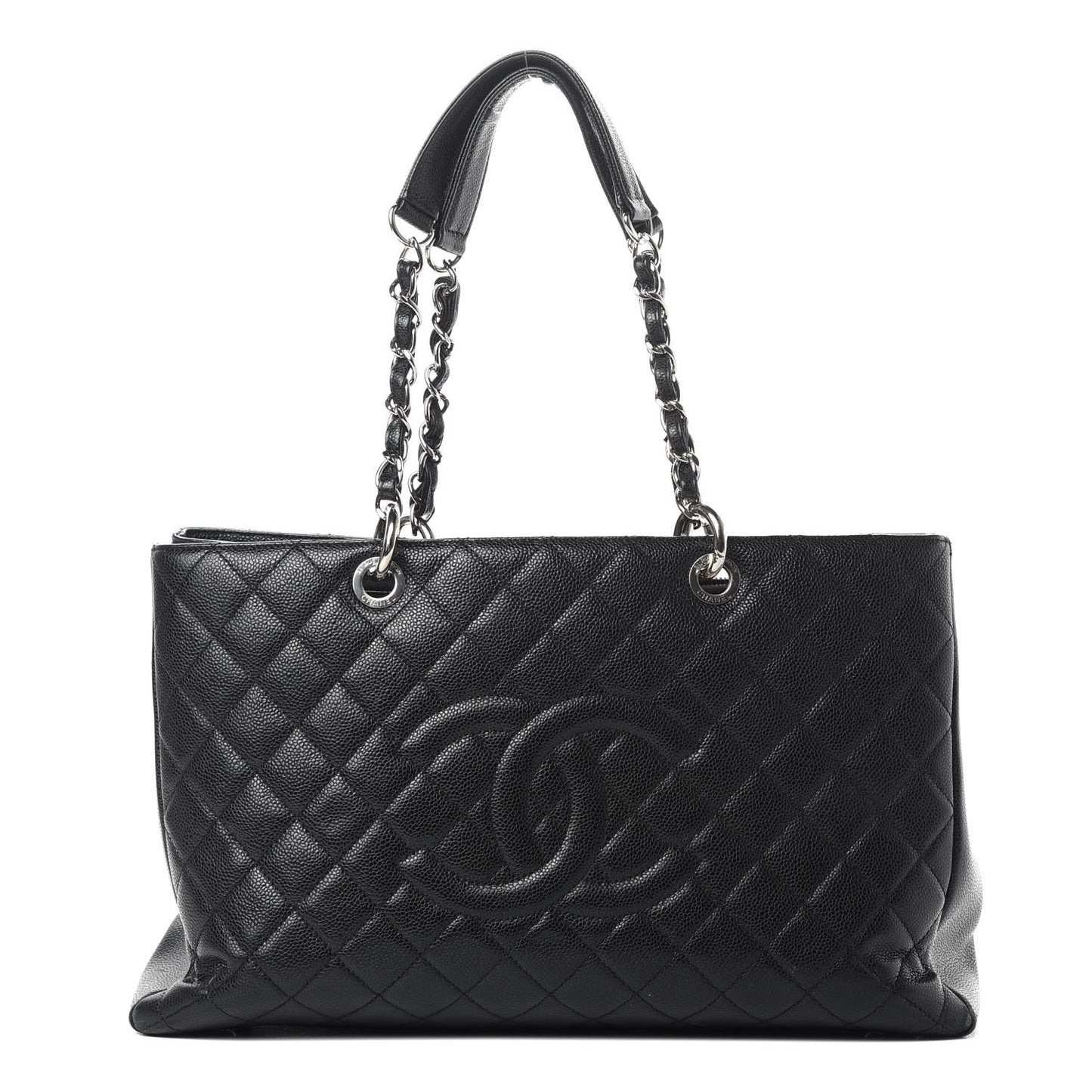 Caviar Quilted XL Grand Shopping Tote GST Black