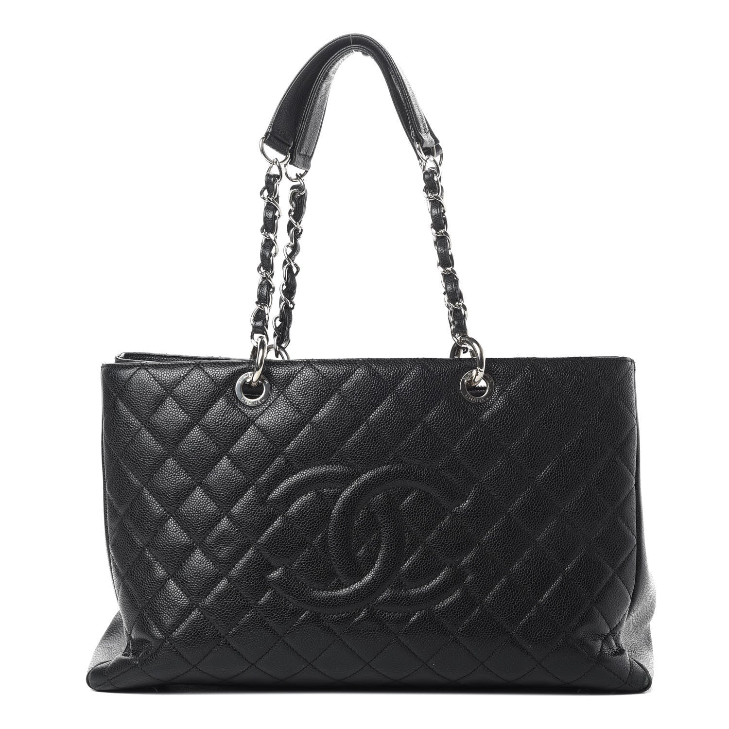 Chanel Caviar Quilted XL Grand Shopping Tote GST Black 1 of 21