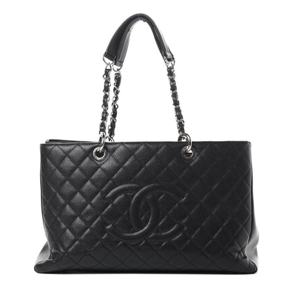 Chanel Caviar Quilted XL Grand Shopping Tote GST Black 1 of 21