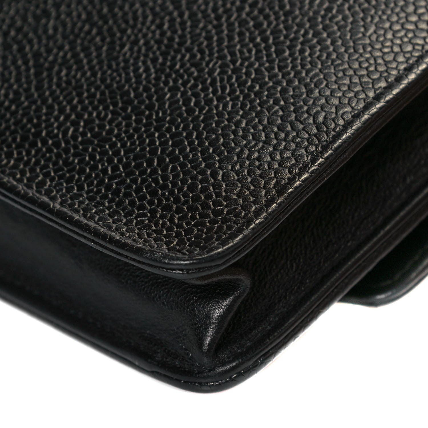 Chanel Caviar Timeless CC Wallet On Chain WOC Black 13 of 14