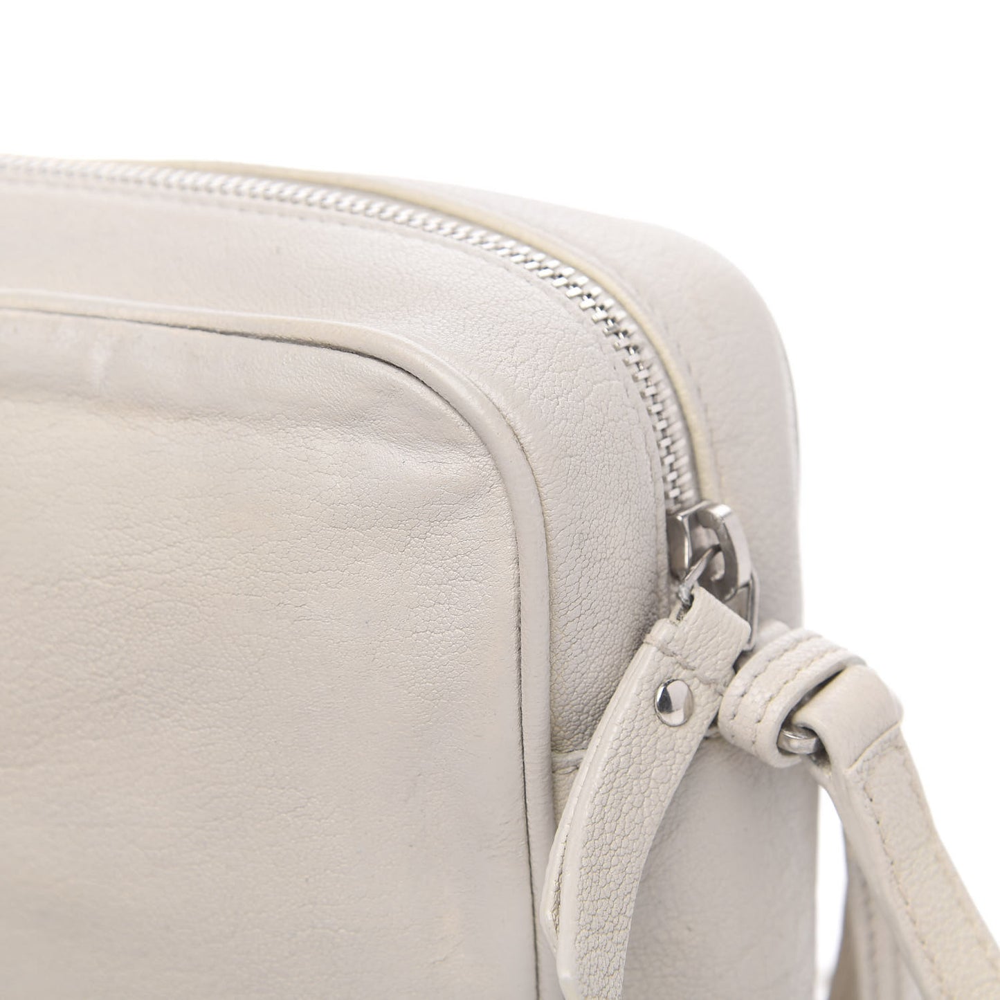Calfskin Small Lou Camera Bag Icy White