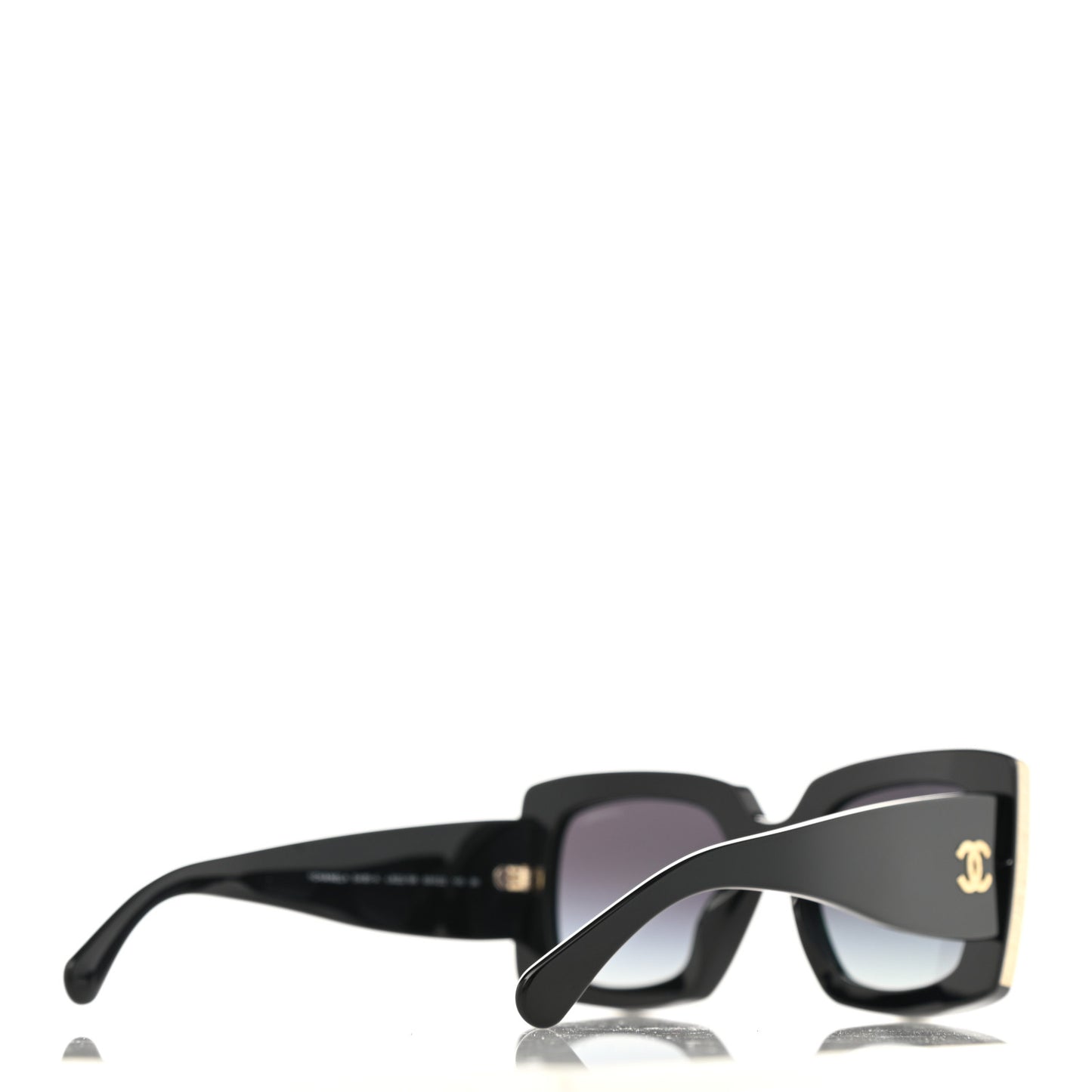 Acetate Rectangle Sunglasses 5435 Black
