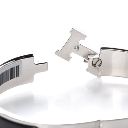 Hermes Enamel Narrow Clic Clac H Bracelet PM Black 5 of 6