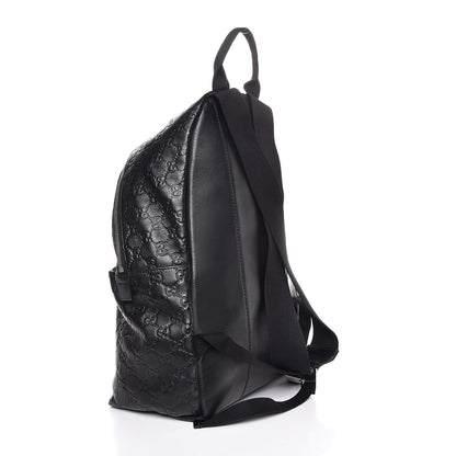 Gucci Guccissima Classic Backpack Black 3 of 7