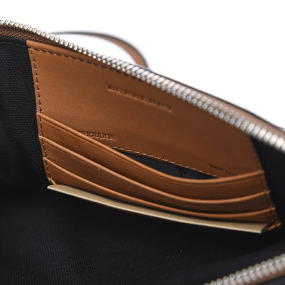 Burberry Mega Check Peyton Crossbody Clutch Bag Saddle Brown 7 of 12