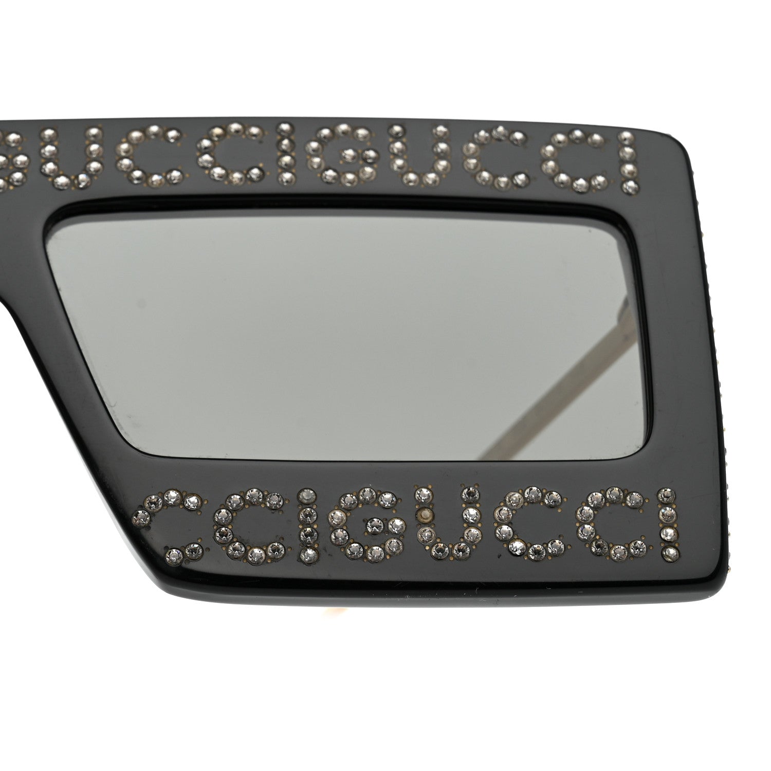 Gucci Acetate Crystal Mask-Frame Sunglasses GG0431S Black 9 of 10