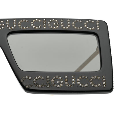 Gucci Acetate Crystal Mask-Frame Sunglasses GG0431S Black 9 of 10