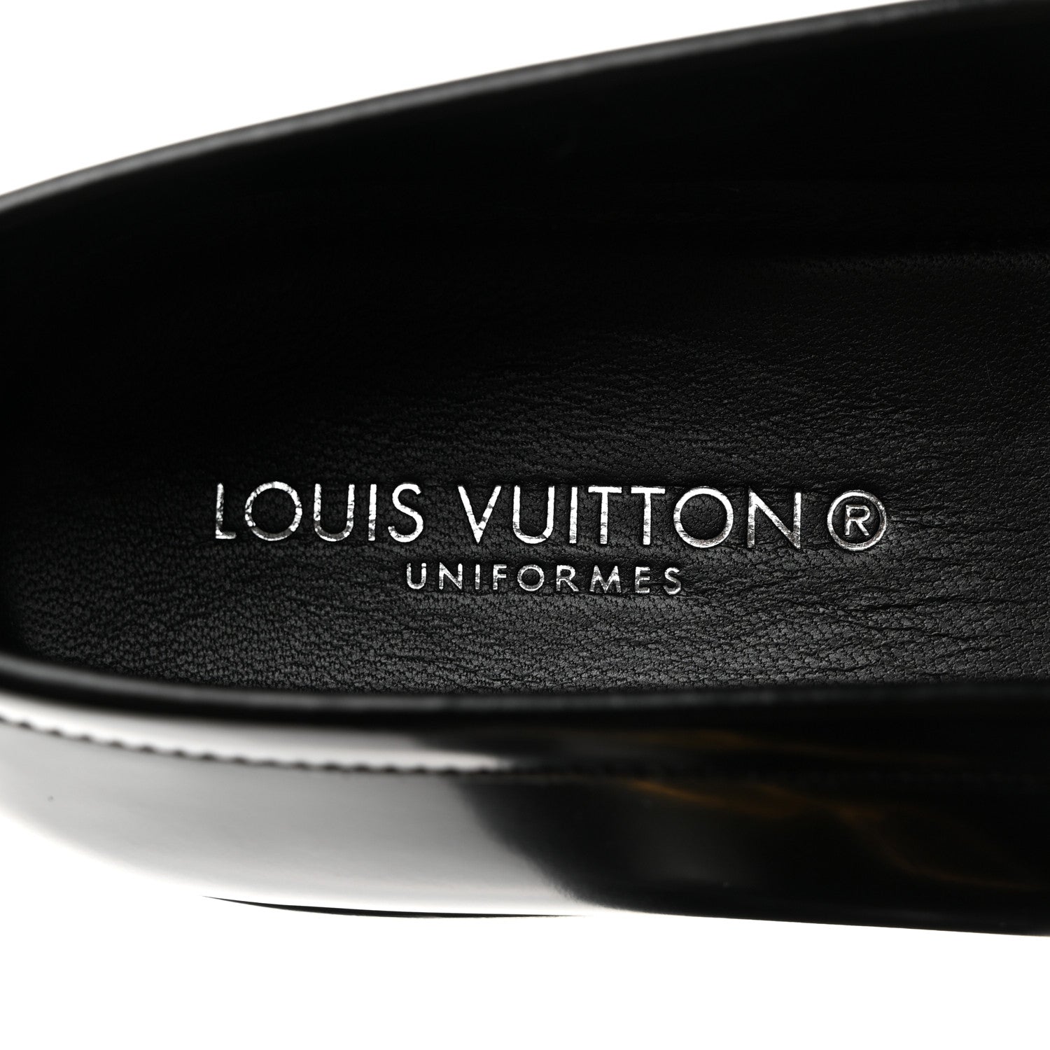 Louis Vuitton Glazed Calfskin Chess Flat Loafer 39 6 of 8