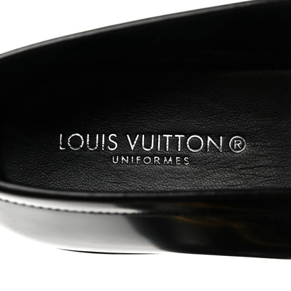 Louis Vuitton Glazed Calfskin Chess Flat Loafer 39 6 of 8