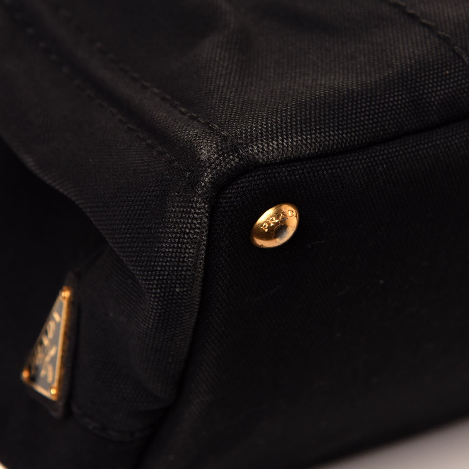 Prada Canapa Small Logo Tote Black 8 of 12