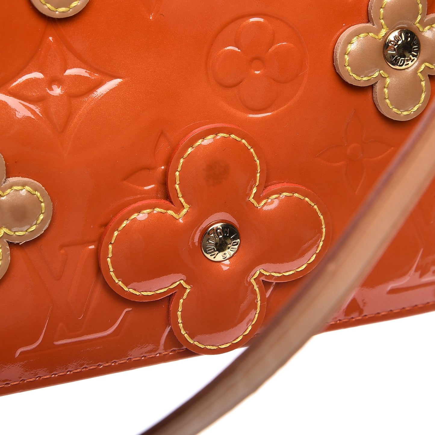 Vernis Lexington Fleurs Pochette Orange