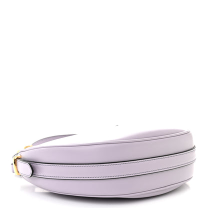 Prada Soft Calfskin Arque Shoulder Bag Glicine 4 of 10