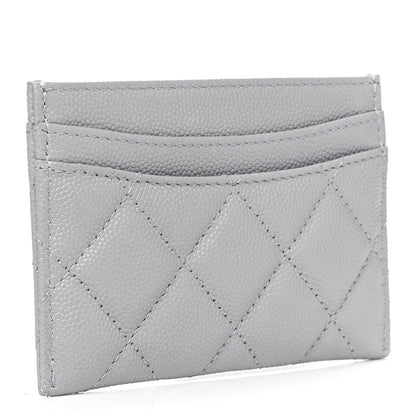 Chanel Caviar Quilted Card Holder Grey 2 of 4