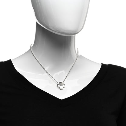 Tiffany Sterling Silver Square Cross Pendant Necklace 2 of 4
