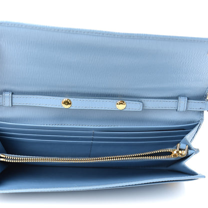 Prada Vitello Move Chain Wallet Astrale 5 of 8