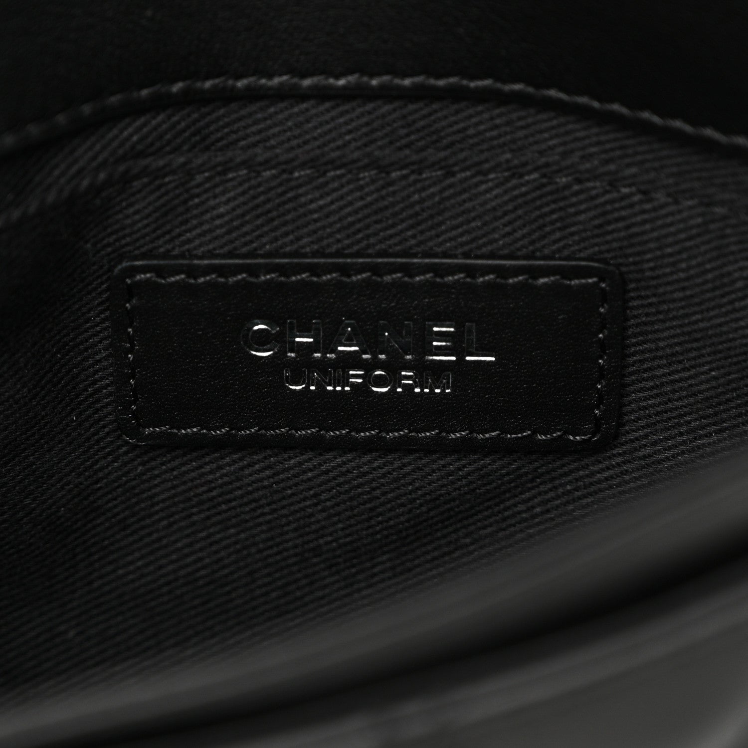 Chanel Calfskin Quilted CC Uniform Flap Belt Bag Black 6 of 10