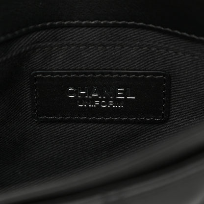 Chanel Calfskin Quilted CC Uniform Flap Belt Bag Black 6 of 10