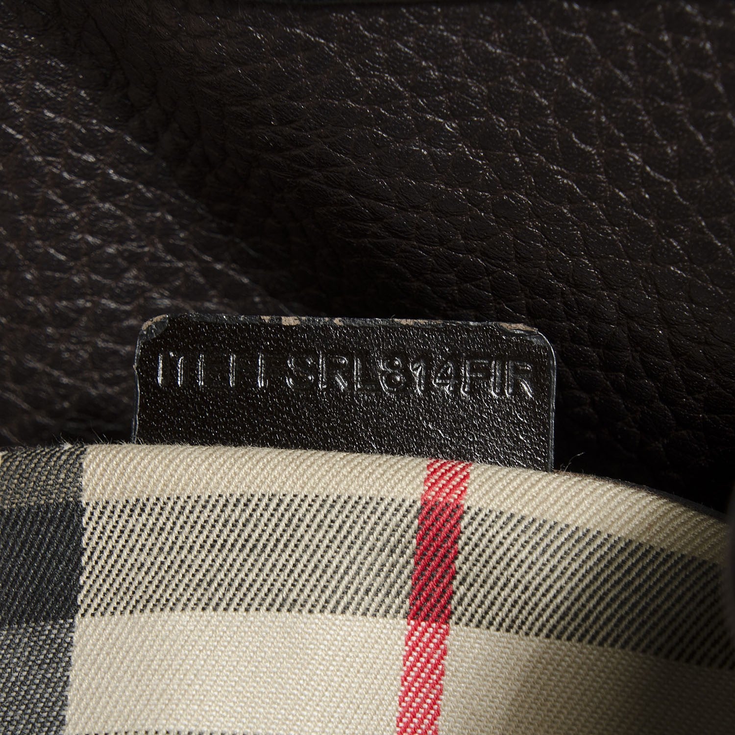 Burberry Pebbled Calfskin Hobo Brown 7 of 11