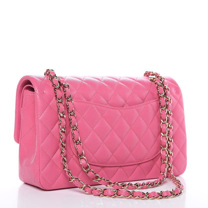 Chanel Caviar Quilted Medium Double Flap Pink 3 of 11