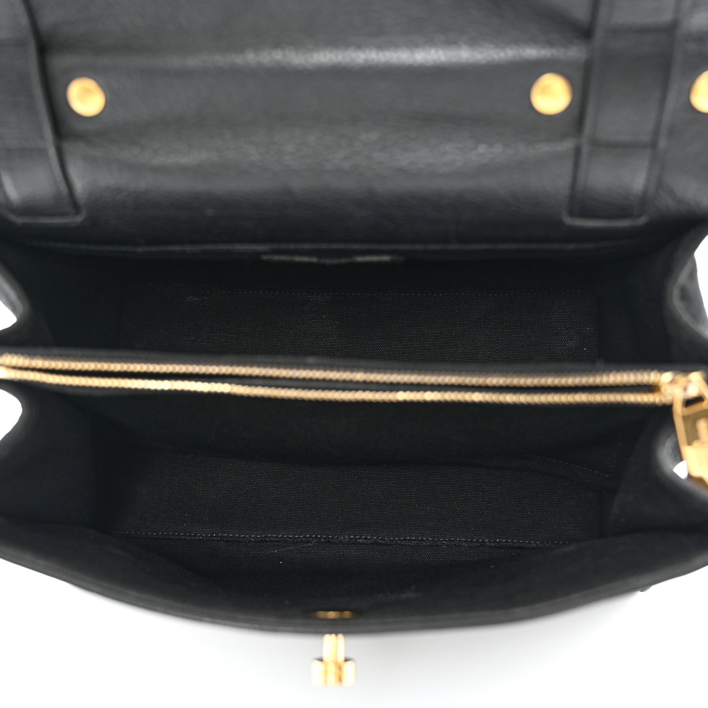 Calfskin Canvas Small Muse Two Black