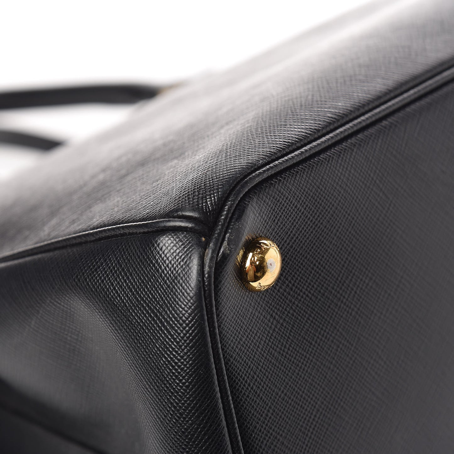 Saffiano Large Galleria Double Zip Tote Black
