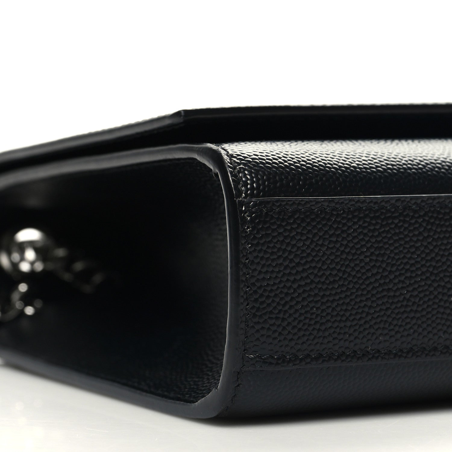 Saint Laurent Grain De Poudre Medium Classic Monogram Kate Satchel Black 8 of 9