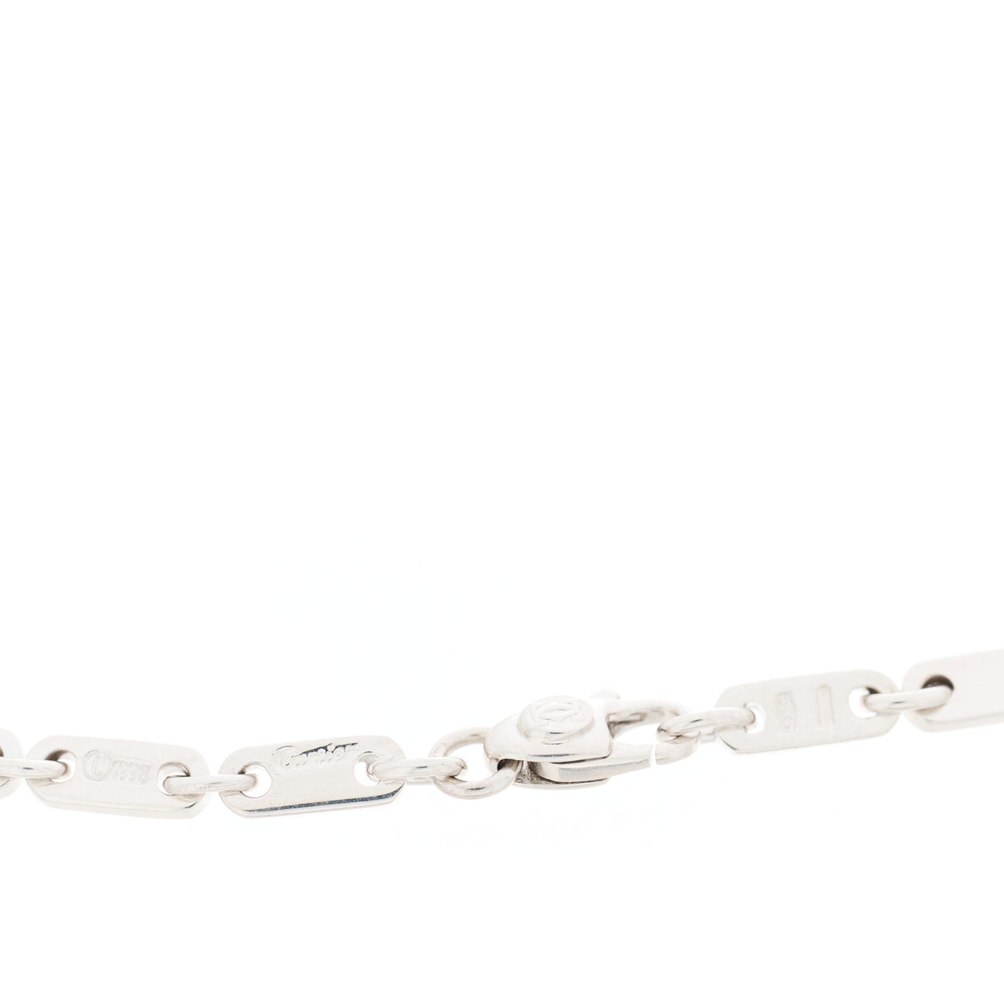 18K White Gold 3.5mm Fidelity Link Bracelet