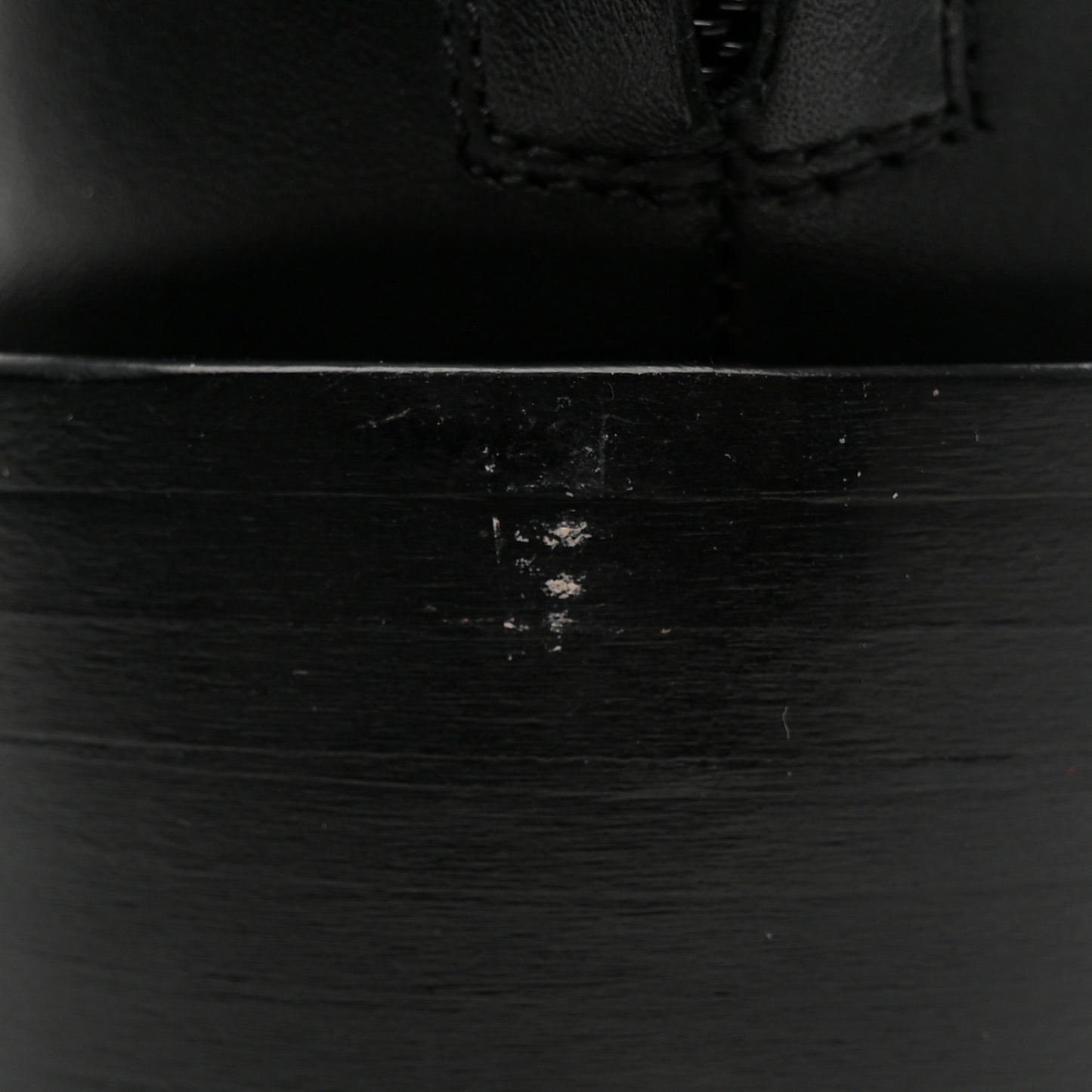 Calfskin Bottine Chain Boots 39 Black