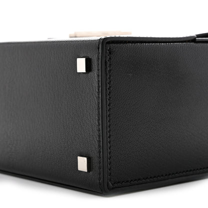 Hermes Chevre Chamkila Cinhetic Boxy Top Handle Bag Black 9 of 11