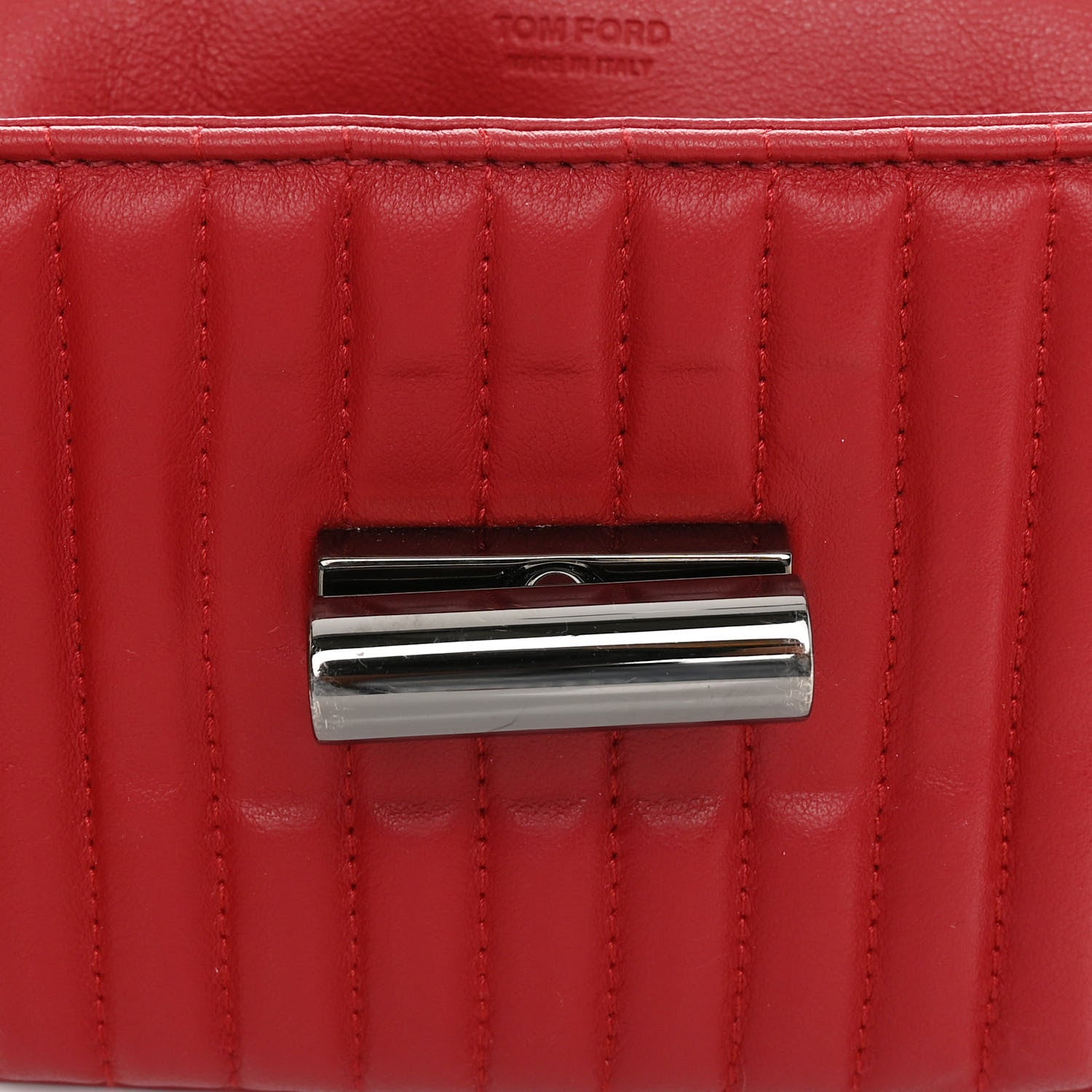 Tom Ford TOM FORD Calfskin Quilted Small Natalia Shoulder Bag Fire 10 of 11