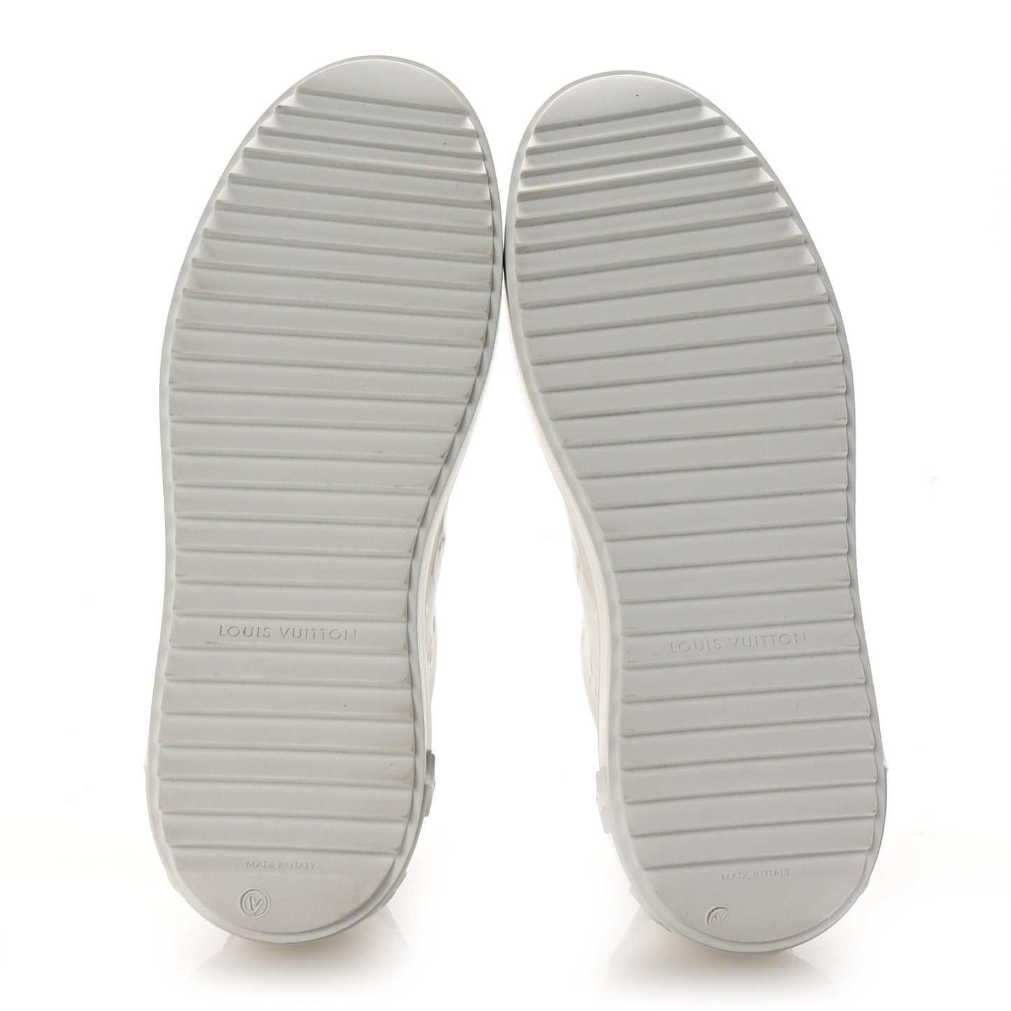 Lambskin Embossed Monogram Time Out Sneakers 38 White