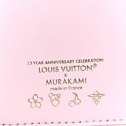 Louis Vuitton LV X TM Lambskin Embroidered Cherry Blossom Capucines Compact Wallet Pink 9 of 11