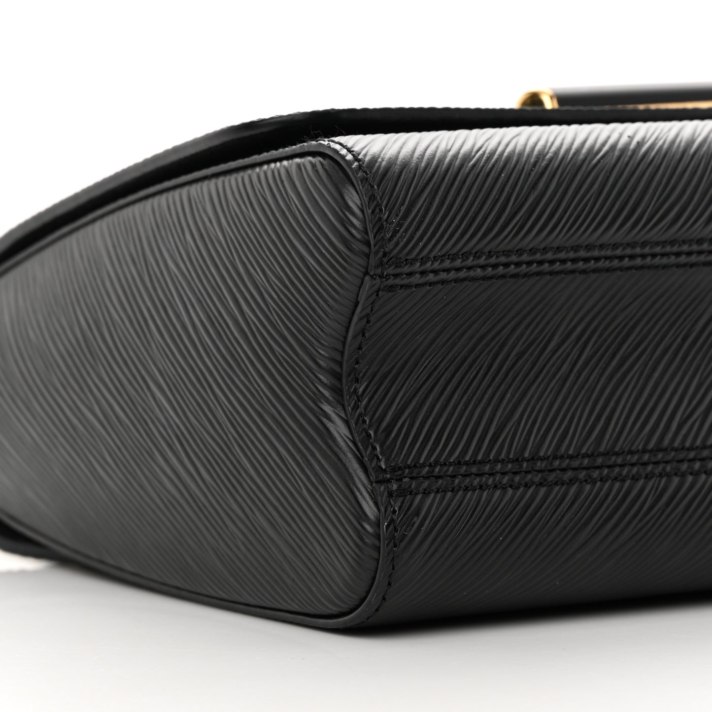 Epi Twist Braided Strap Shoulder Bag MM Black