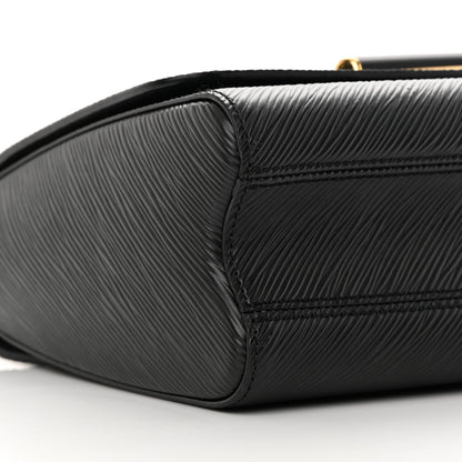 Louis Vuitton Epi Twist Braided Strap Shoulder Bag MM Black 8 of 12