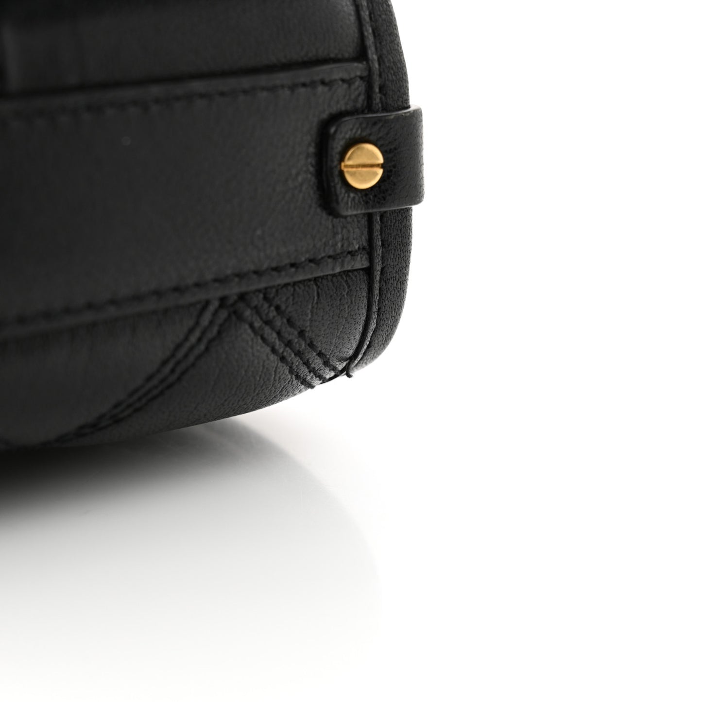 Lambskin Quilted Mini Becky Chain Bag Black