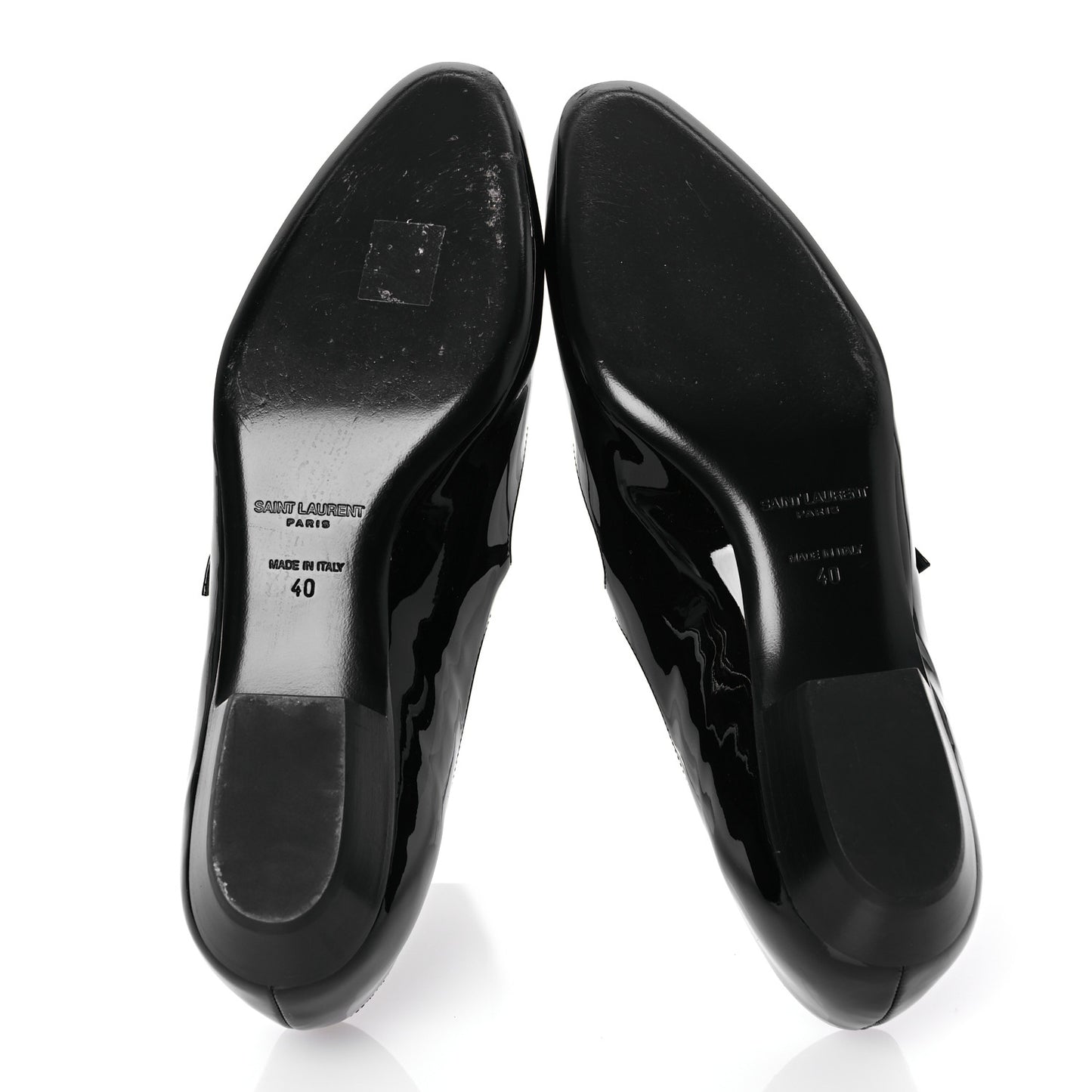 Patent Calfskin Sixtine 20 Pumps 40 Black