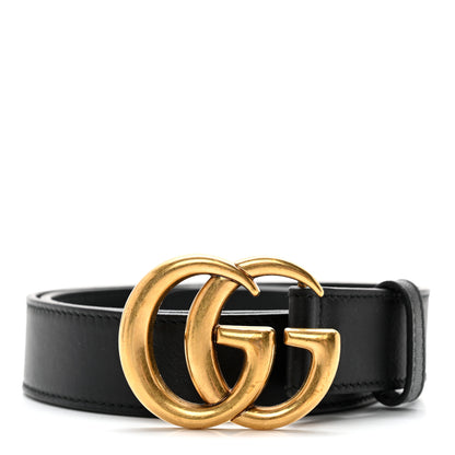 Gucci Calfskin Double G 30mm Belt 75 30 Black 1 of 7