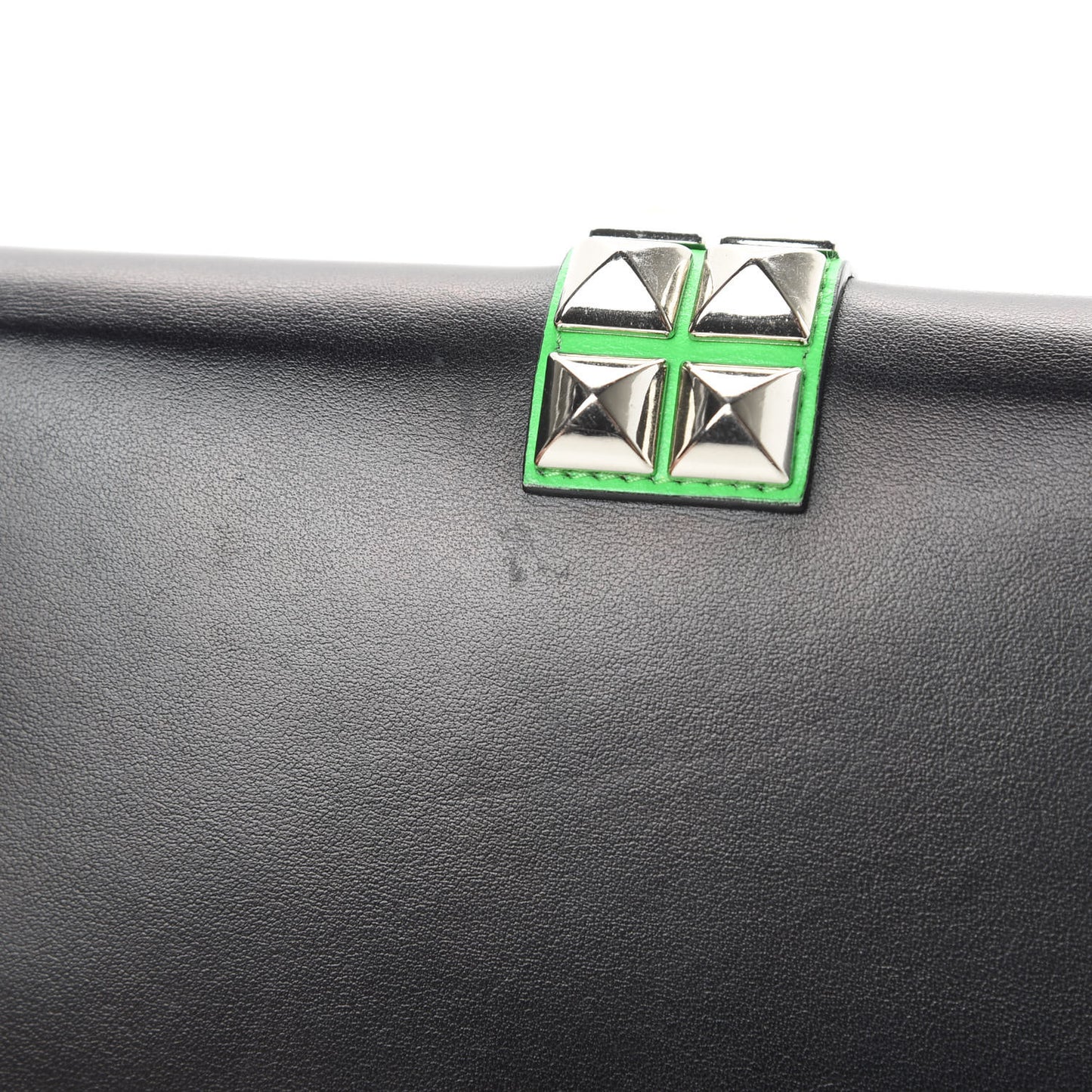 City Calfskin Studded Mini Elektra Crossbody Bag Black Verde