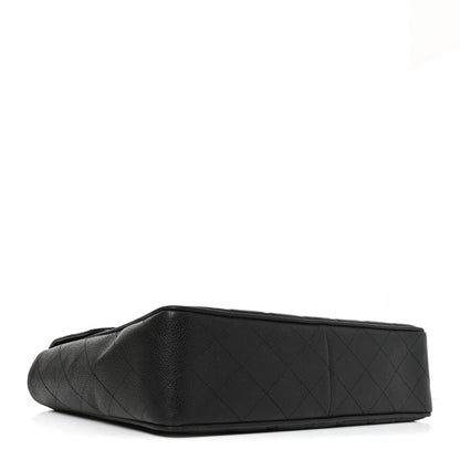 Chanel Caviar Quilted XL Jumbo Single Flap Black 3 of 10