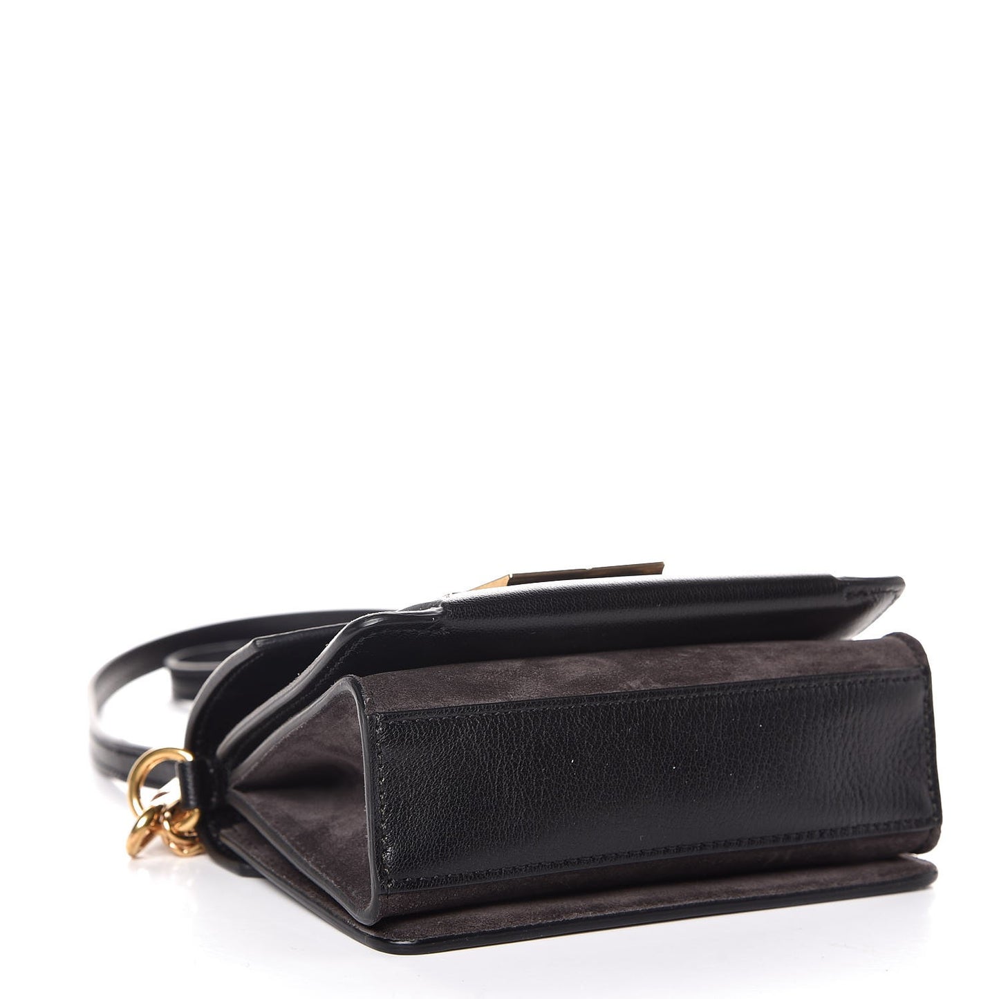 Goatskin Suede Mini GV3 Shoulder Bag Black