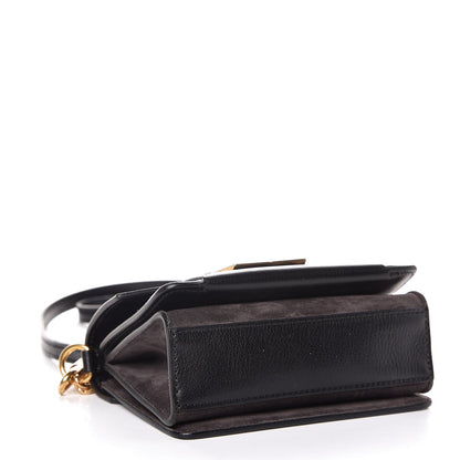 Givenchy Goatskin Suede Mini GV3 Shoulder Bag Black 4 of 8