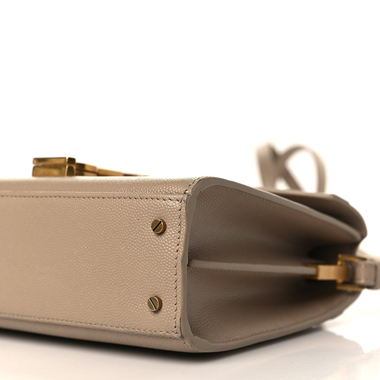 Grain de Poudre Mini Classic Monogram Cassandra Top Handle Beige