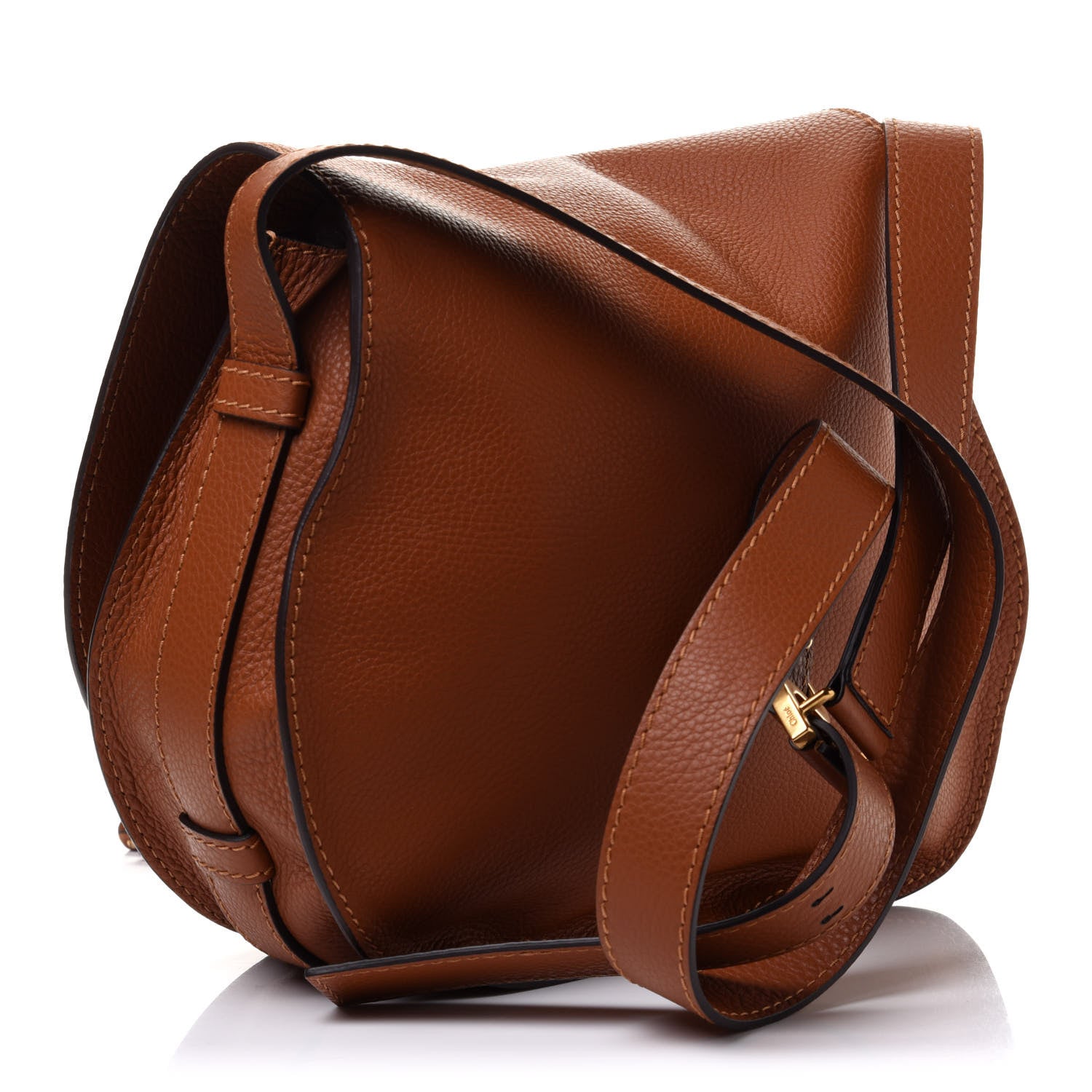 Chloe Calfskin Medium Marcie Round Crossbody Bag Tan 3 of 9