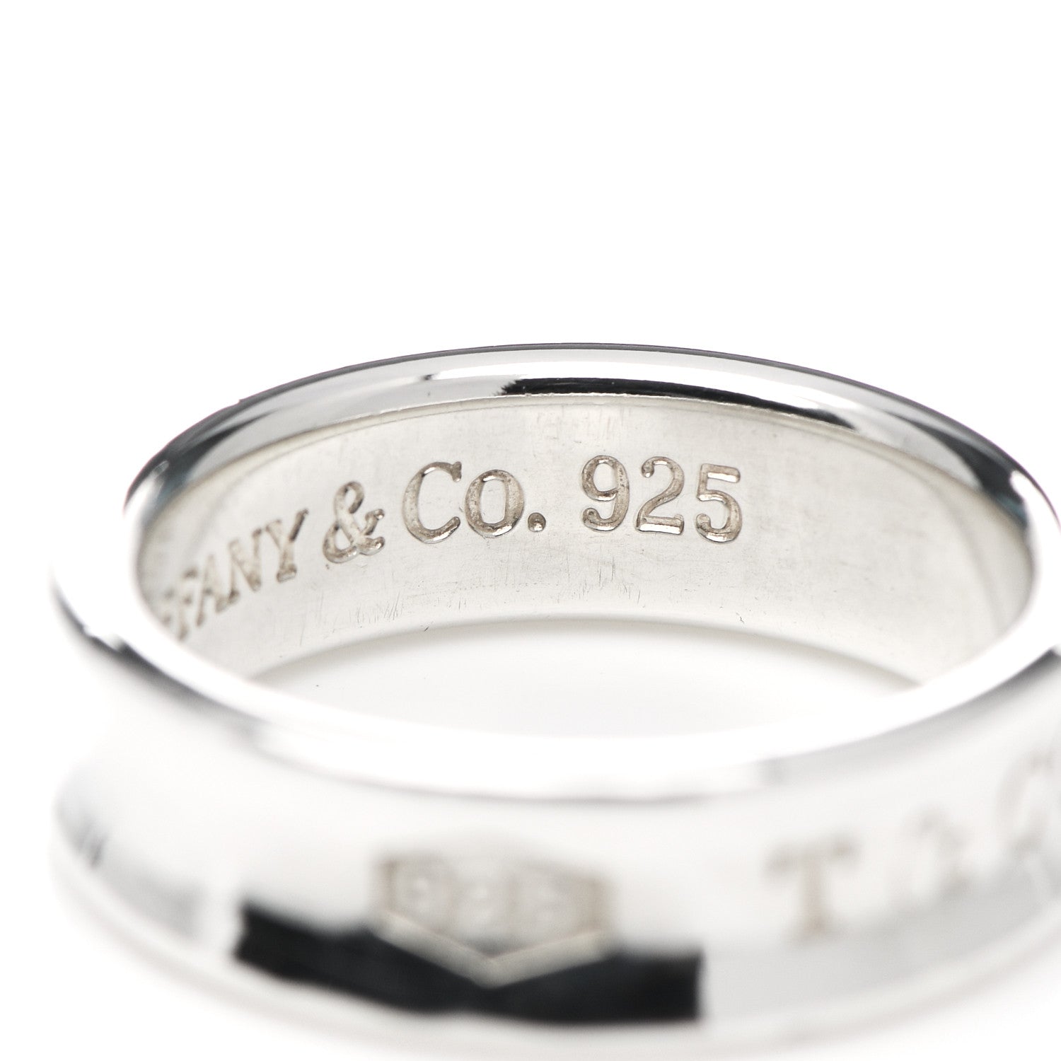 Tiffany Sterling Silver 1837 Band Ring 59 8.75 5 of 6