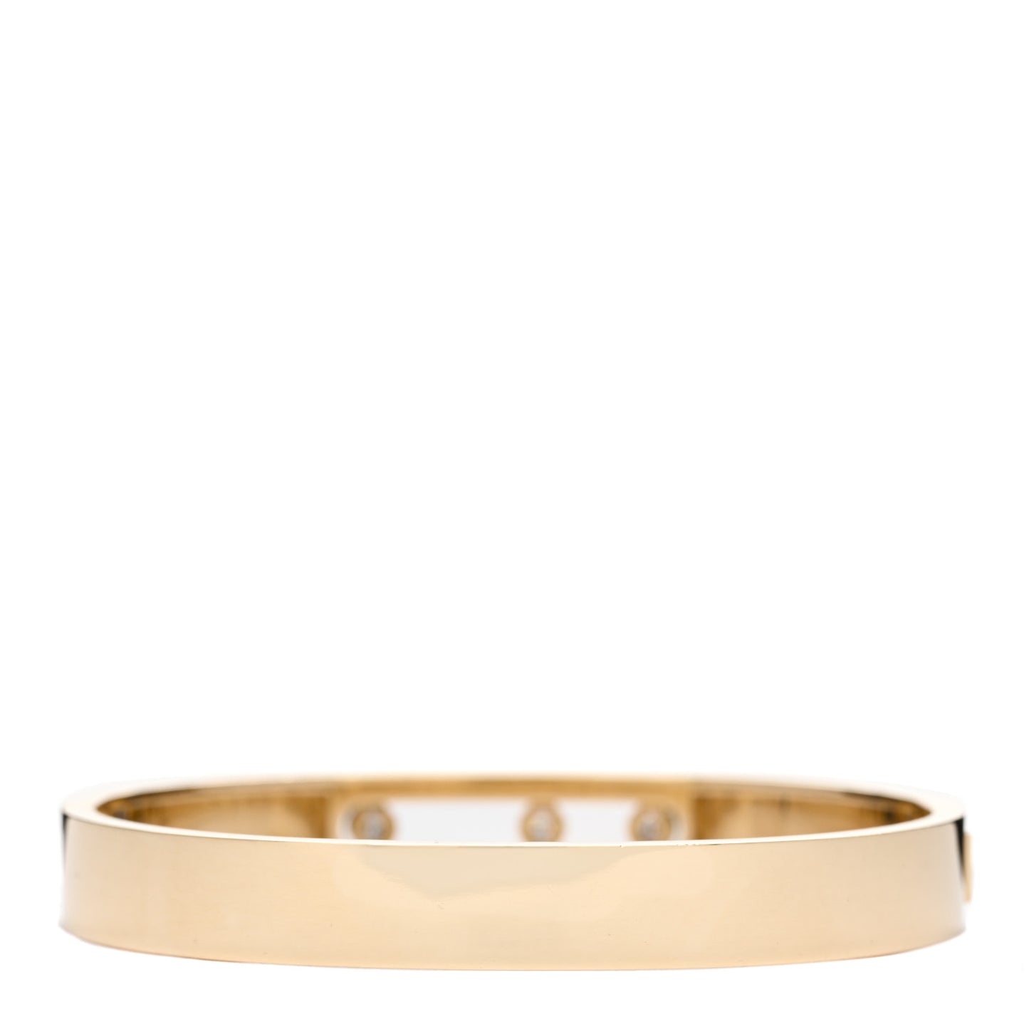 18K Yellow Gold Diamond Move Joaillerie Bangle Bracelet
