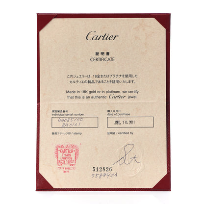 Cartier 18K White Gold 3.5mm LOVE Wedding Band Ring 50 5.25 5 of 5