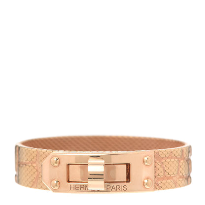 Hermes 18K Rose Gold MM Kelly Milanese Bracelet SH 1 of 6