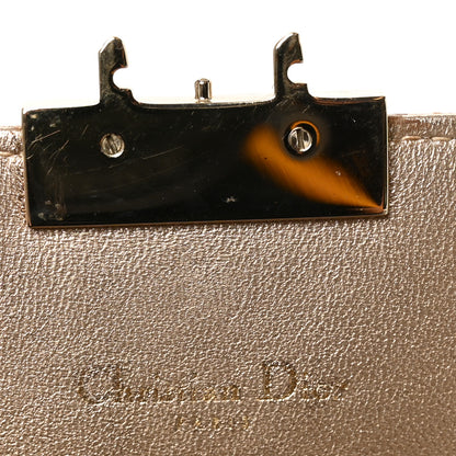 Christian Dior Metallic Lambskin Cannage Miss Dior Promenade Pouch Gold 6 of 9