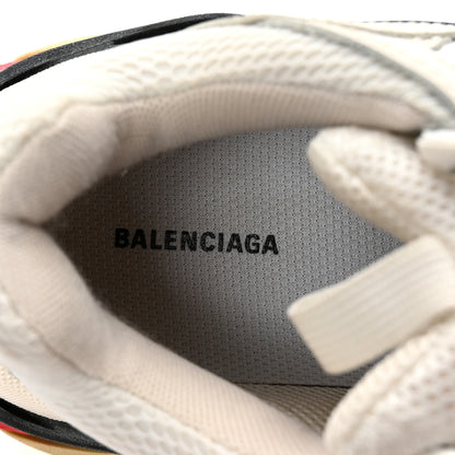 Balenciaga Fabric Mesh Womens Triple S Sneakers 35 Grey Red White 8 of 9